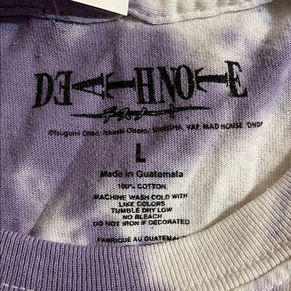 🌺SALE🌺 Urban Outfitters Purple Tie-Dye Death Note Tee - Picture 8 of 9
